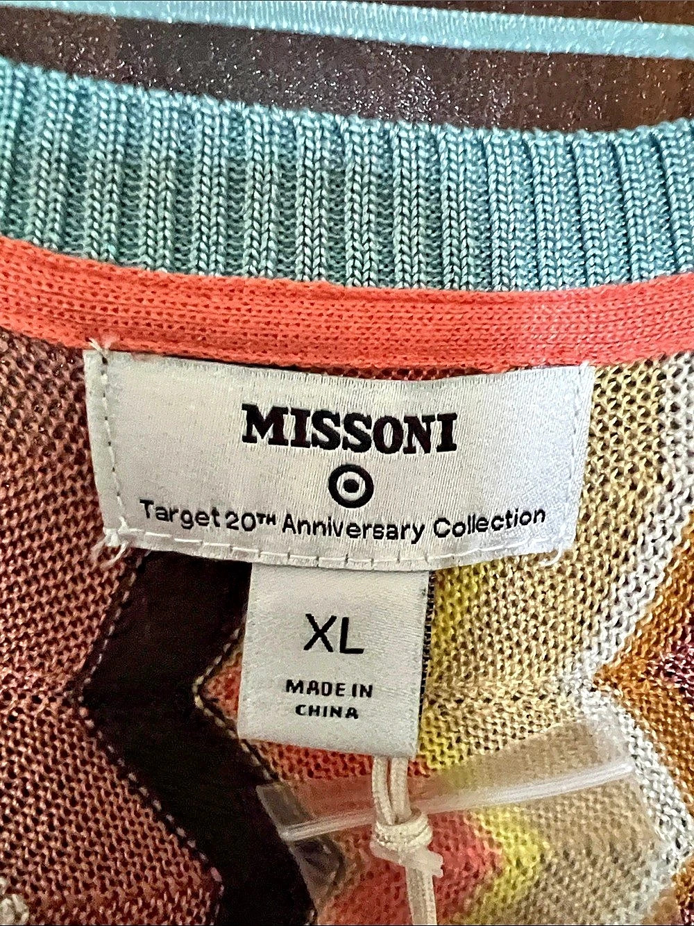 Missoni Target 20th Anniversary Collection Zigzag Cardigan in Multicolor XL NWT - Picture 3 of 11